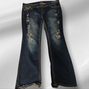 Distressed Blue Jeans for Women